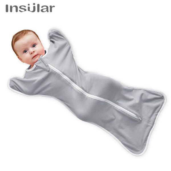 

blankets & swaddling pure cotton anti- born self-soothing baby arms-up swaddle wrap blanket thick scarf sleepsack bedding