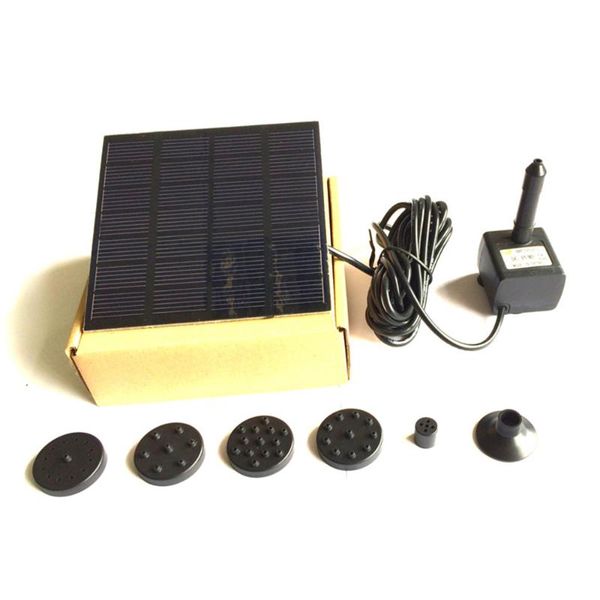 

solar power fountain submersible water pump with filter panel pond pool miniature floating garden supplies decorations