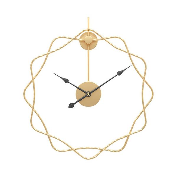 

modern large wall clock home living room decoration metal luxury watches decor mute golden clocks undefined mind gift