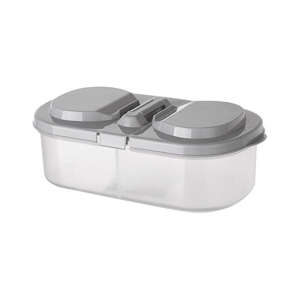 

storage bottles & jars kitchen multifunctional box, double compartment plastic multigrain refrigerator box