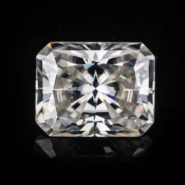 

loose gemstones color gh moissanites 7*5mm radiant cut for jewelry making, Black
