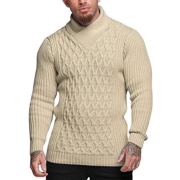 

men's sweaters pullover male winter turtleneck solid color long sleeve warm men pull homme, White;black