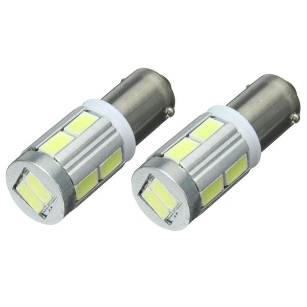 

car headlights 2x universal ba9s h6w 10smd led sidelight bulbs canbus error 6000k white