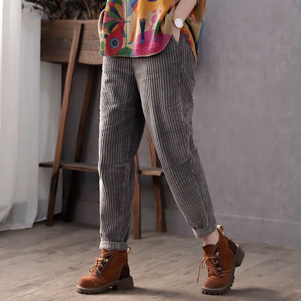 

kog215 gray korea cable in accordance with article literary winter thick with wide restoring ancient ways is corduroy slacks loose, Blue