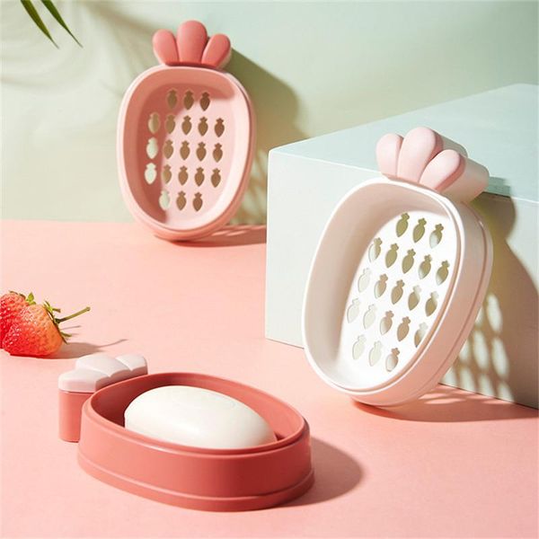 

soap dishes carrot shape storage drain holder tray box bathroom shower container dish plate for home supplies gadgets