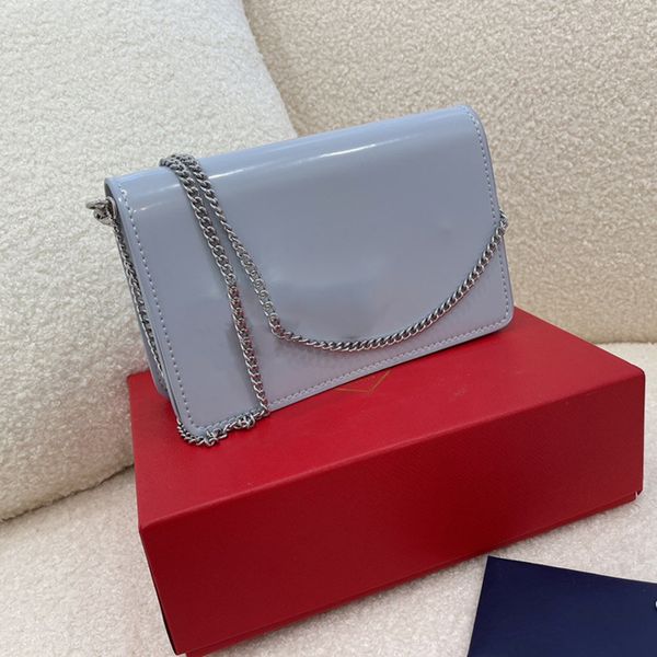 

designer wallet crossbody bag luxury shoulder bags different colors silver chain various styles genuine leather fashion brand with original