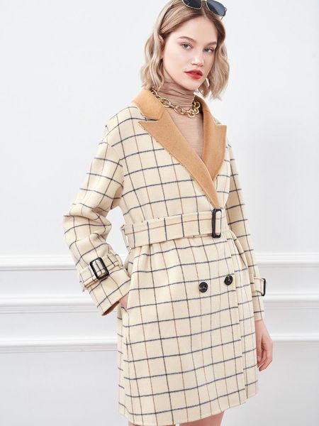 

women's 2021 winter tweed jacket wool & blends, Black