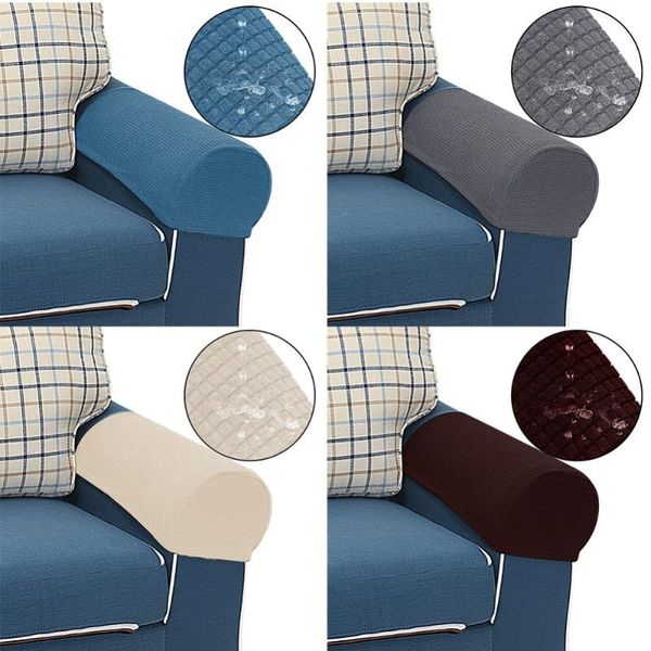 

chair covers 2pcs sofa furniture armrest arm protectors armchair stretchy couch cover removable elastic loveseat sover