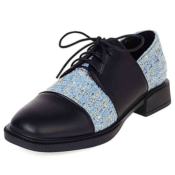 

sandals office lady lace up round toe brand shoes patchwork low heel women casual comfy spring flats, Black