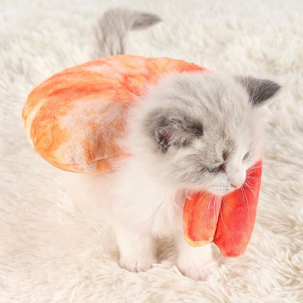 

cat toys tedola pet dog plush simulation shrimp funny vocal spot wholesale