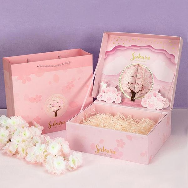 

gift wrap box flip three-dimensional birthday mother's day boxes for packaging
