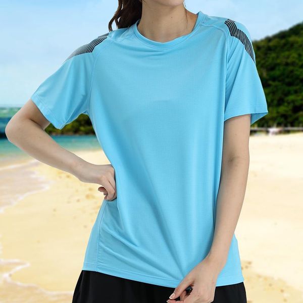 

running jerseys women sport tshirts casual gym yoga short sleeves quick dry outdoor actives shirts thin breathable female training, Black;blue