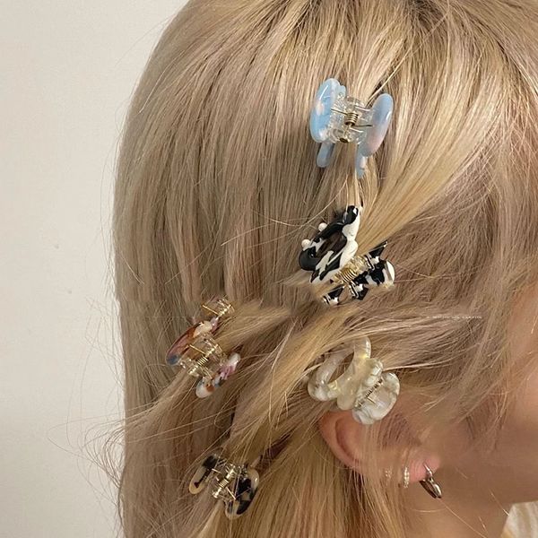 

acetate hair claw geometric matte hair claw hairpin clip hair accessories, Golden;silver