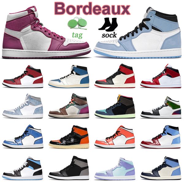 

2022 1s bordeaux men basketball shoes 1 jumpman banned bred high og university blue hyper royal rust shadow prototype mens women trainers