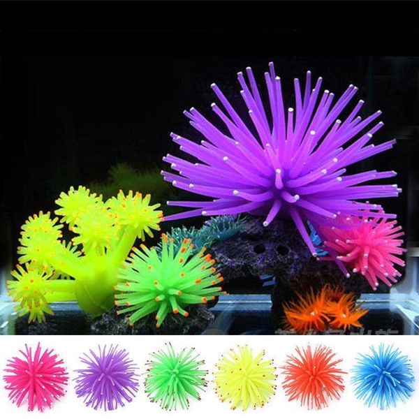 

aquarium supplies simulation aquatic plants ornamental fish coral soft sea urchin ball landscaping decorations