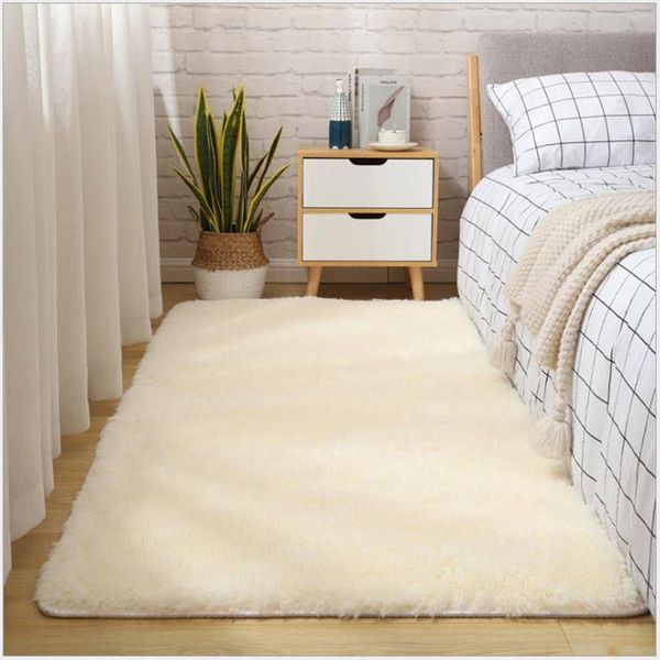 

carpets thick fluffy for living room decor bedside rug warm plush floor mats children's play silkly furry carpet grey