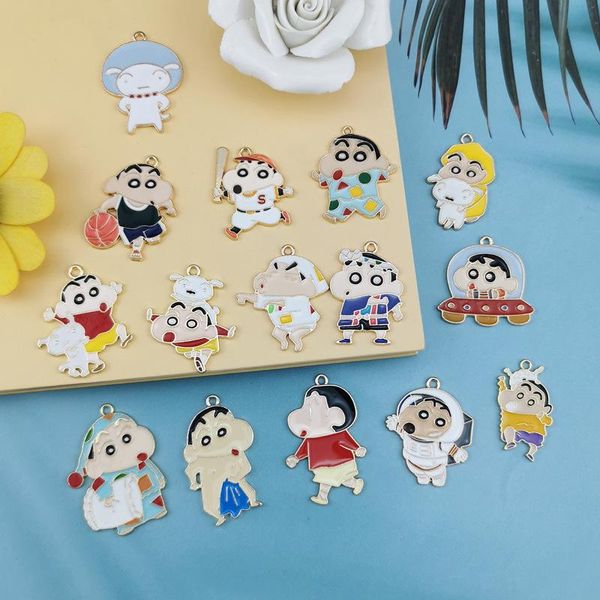 

charms 10pcs cartoon japanese anime character pendant charm diy jewelry earring keychain necklace, Bronze;silver
