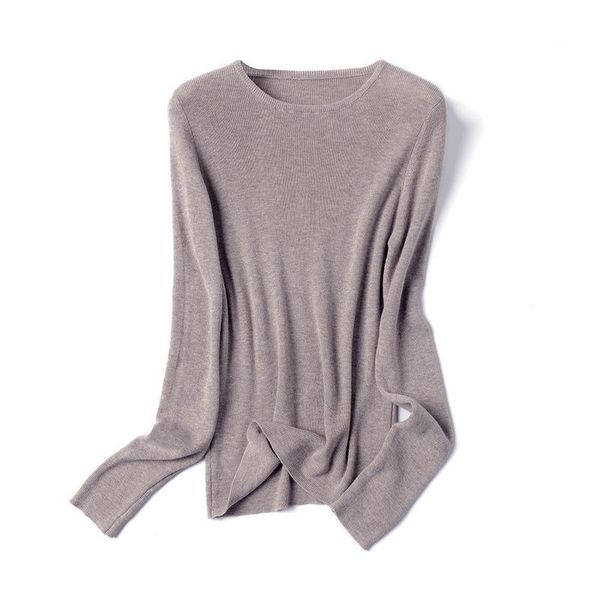 

women's sweaters korean o neck sweater female pullovers jumper autumn 2021 simple solid color long sleeve knitted wool woman, White;black