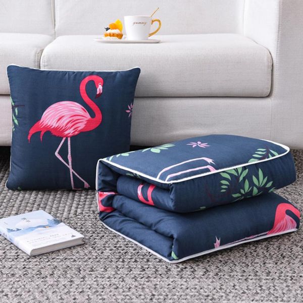 

flamingo printed back cushion modern small blanket for living room car study office balcony 40x40cm pillow cojines decorativos cushion/decor