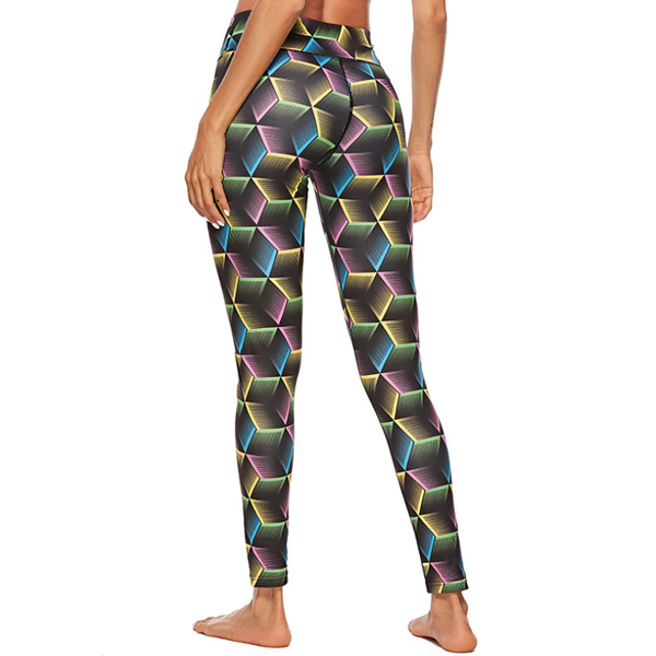

yoga outfits selling womens printed jogging foot pants sports trend fitness, White;red