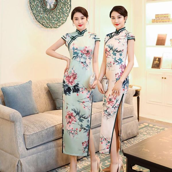 

ethnic clothing women's cheongsam dress, retro chinese decoration,, Red