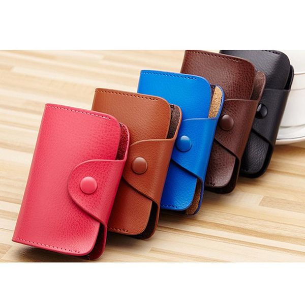 

card holders multicolor id slots women holder purses plastic small size package business pack double sided bus bag, Brown;gray