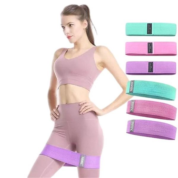 

resistance bands aolikes hip ring latex non-slip elastic fitness squat yoga stretch band