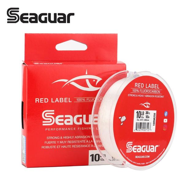

braid line original seaguar red label 183m 229m fluorocarbon fishing carbon fiber fishign tackle 6lb 8lb 10lb 12lb