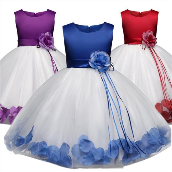 

0 12 age flower girl dresses tutu for weddings elegant gown baby designer kids sequins party children, Red;yellow