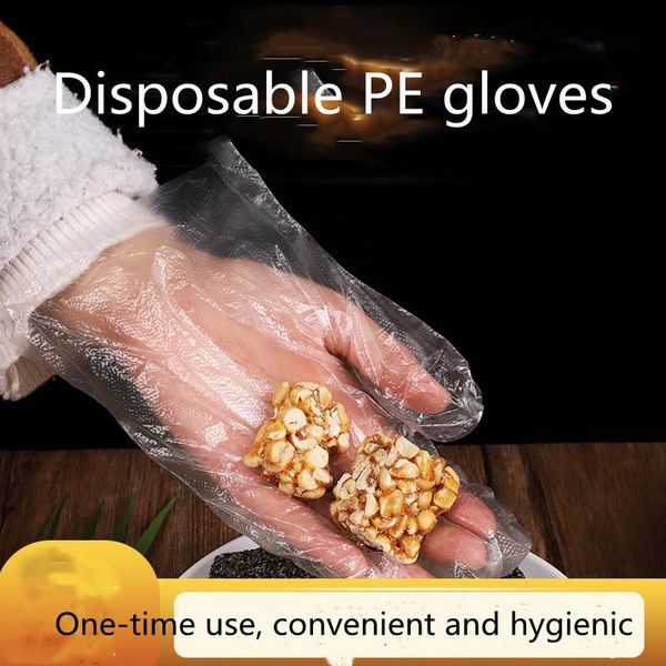 

disposable gloves transparent pe catering lobster takeaway beauty salon plastic