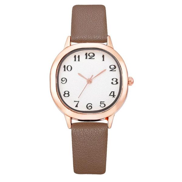 

wristwatches 2021 minimalism women belt type watch luxury rose gold border watches ladies casual bussiness bracelet relogio feminino, Slivery;brown