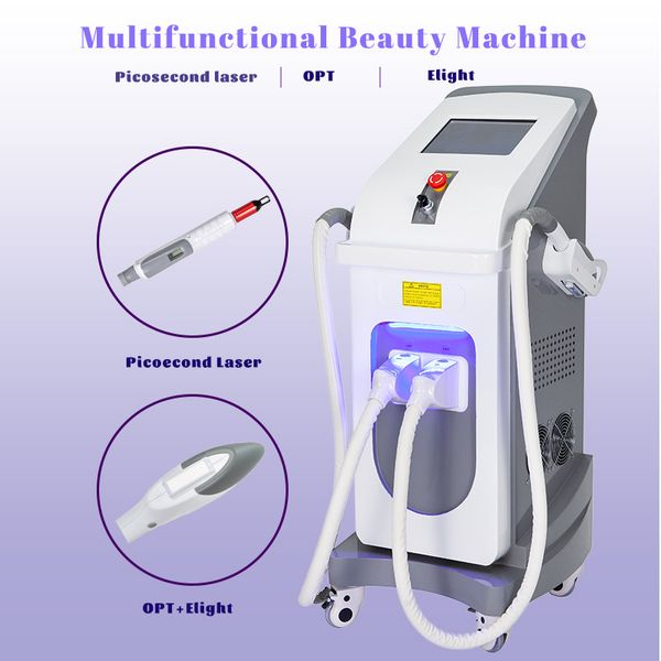 

multifunctional beauty machine pico second laser ipl hair removal pure sapphire cooling system, Black