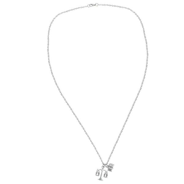 

1pc balance-pattern neck chain necklace fashion decoration pendant necklaces, Silver