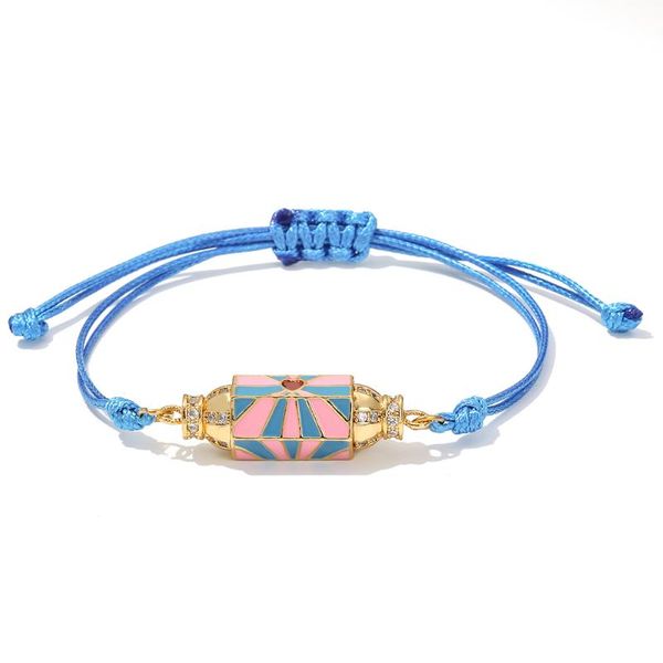 

heart art chain bracelet for women men letter colorful braclet fashion boho bohemian trendy adjust couple bracelets charm, Golden;silver