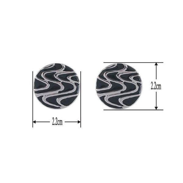 

stud charm earring punk style enamel trendy, Golden;silver