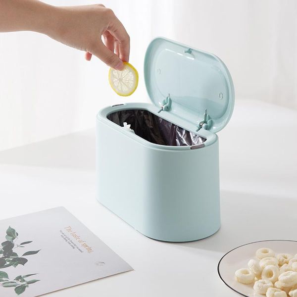

waste bins desktrash can organizer with bomb cover original nordic japanese colorful desk storage box small living room