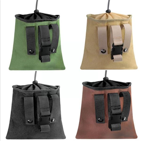 

outdoor bags foldable strong durable thick canvas foraging bag hands-storage garden green fruit picking brown black g4c1