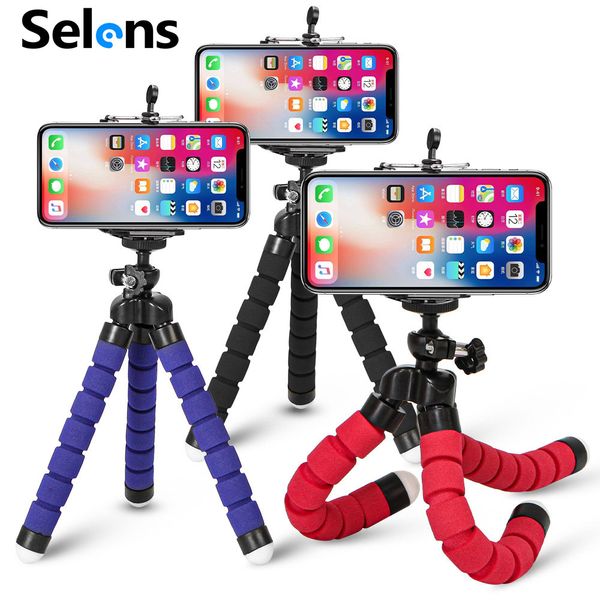 

tripod for phone flexible sponge ocs mini tripod for iphone mini camera tripod phone holder clip stand