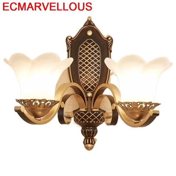 

dressing table lampen modern lampara indoor lighting tete de lit crystal aplique luz pared wandlamp bedroom light led wall lamp