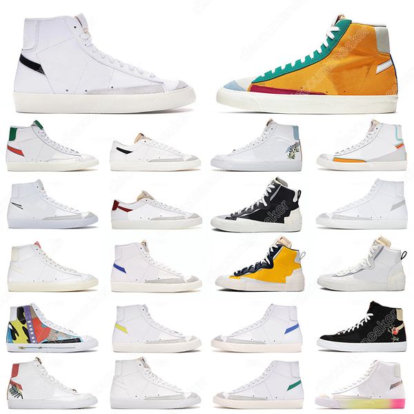

with socks blazer mid 77 vintage low men women casual shoes hallows eve white kumquat indigo thermal team red popcorn optic yellow mens cate, Black