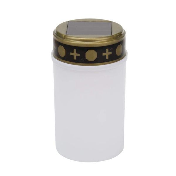 

solar lamps white grave candle for cemetery lights with lighting led light