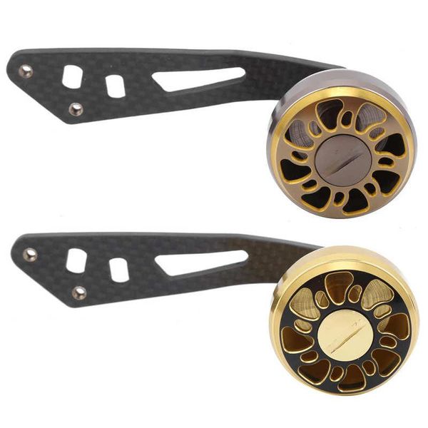 

portable lotos hole carbon single rocker arm handle low-profile reel drum conversion accessory for fishing accessories baitcasting reels