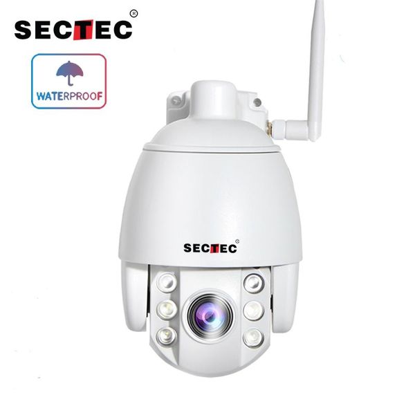 

cameras sectec mini 2.5 inch ptz speed dome ip camera wifi 2mp 1080p wireless cctv outdoor waterproof pan tilt ir two way audio