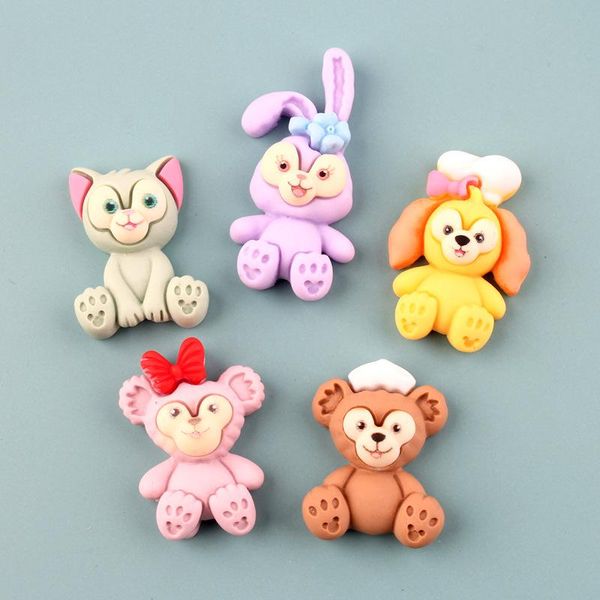 

craft tools 10-50pcs resin mini animels bear flatback scrapbook diy crafts supplies hair accessories phone shell patch embellishments