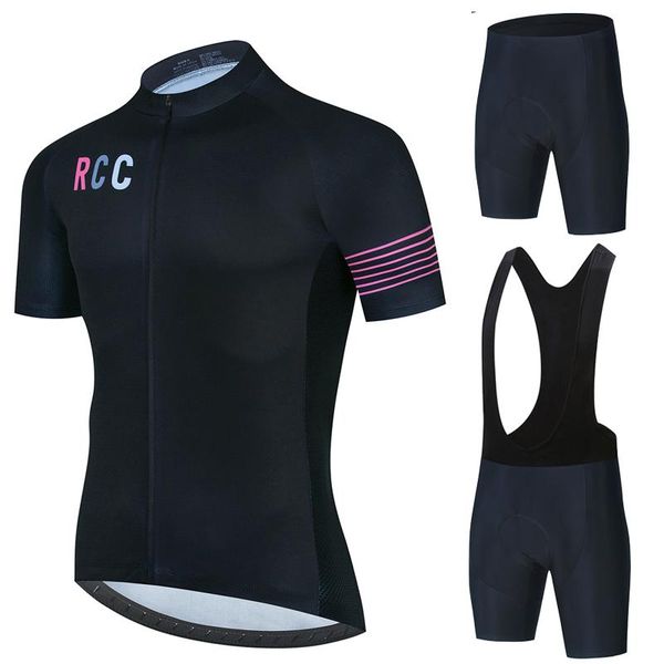 

pro rcc cycling jersey set 2021 short sleeve bicycle clothing man maillot ropa ciclismo mtb bike sportswear racing sets, Black;blue