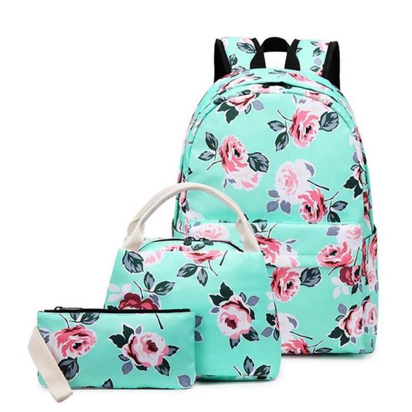 

school bags waterproof nylon teens backpack set girls kids bookbags 2021 schoolbag for high