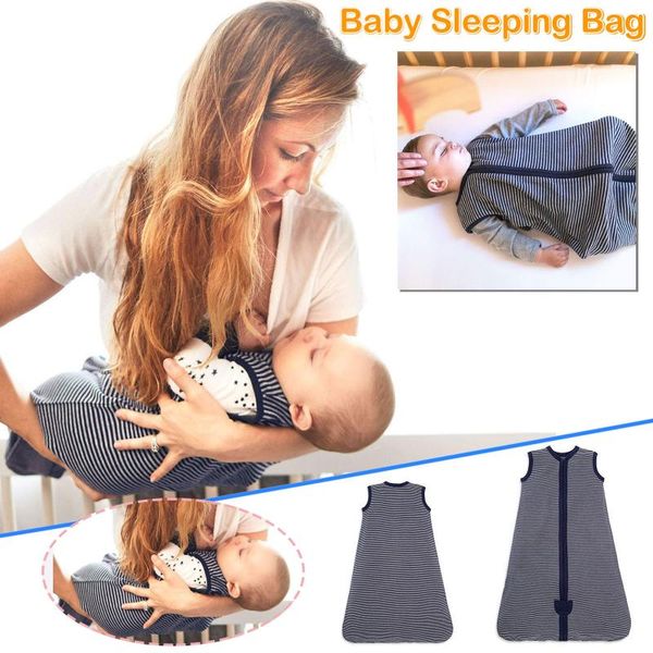 

blankets & swaddling 0-24months receiving blanket baby stripe zipper born wearable multifunction swaddle sleeping bag kocyk dla niemowlaka