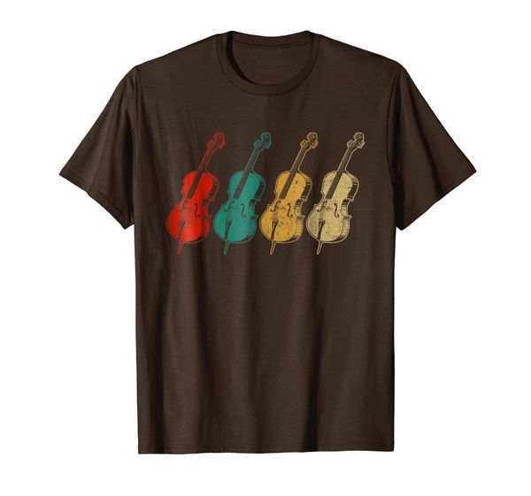 

vintage retro cello t shirt - gift for cello player, White;black