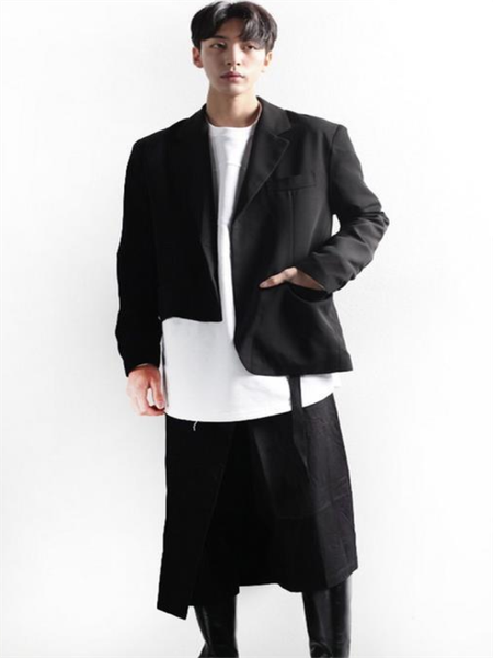 

men's suits & blazers suit coat spring and autumn asymmetrical personality design back can be forked leisure loose large size, White;black