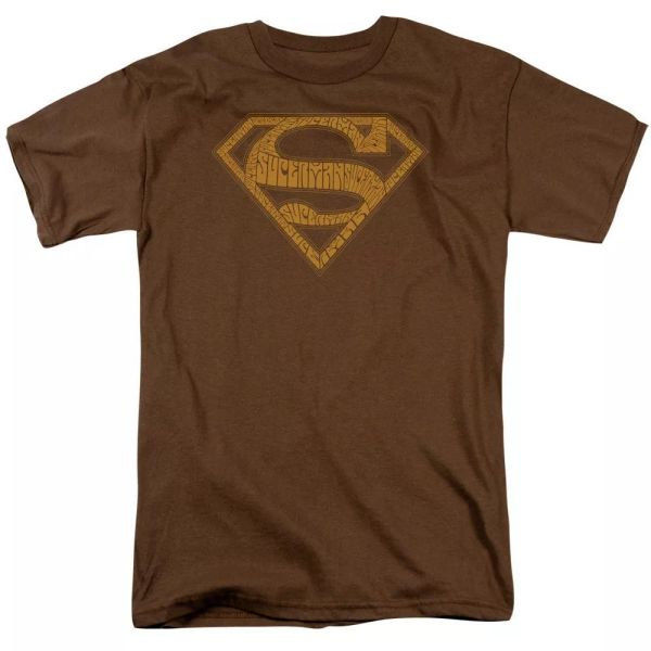 

Superman 60S Type Shield T-Shirt DC Comics Sizes S-3X NEW, White;black